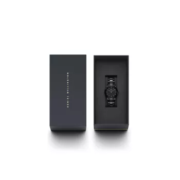 DANIEL WELLINGTON Petite Melrose sieviešu pulkstenis 28mm ar rozā zelta mesh aproci DW00100415