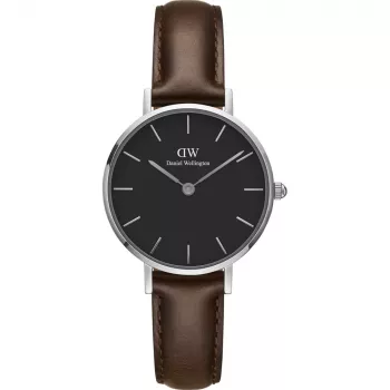 DANIEL WELLINGTON Petite Melrose Sieviešu Pulkstenis 28mm Roze Zelts Siets Strops DW00100233