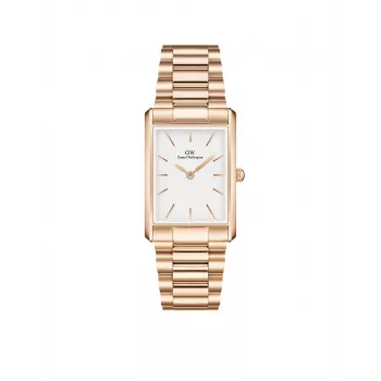 DANIEL WELLINGTON Petite Melrose sieviešu pulkstenis 35mm rozā zelta nerūsējošā tērauda siets DW00100702