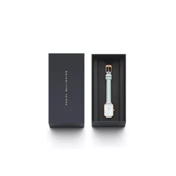 DANIEL WELLINGTON Quadro Mini Sieviešu Pulkstenis DW00100638 - Rozā Zelts, 20mm