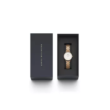 DANIEL WELLINGTON Quadro Mini sieviešu pulkstenis DW00100666 28mm Roze Zelts