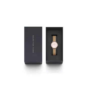 DANIEL WELLINGTON Sieviešu pulkstenis DW00100663 28mm Roze Zelts Nerūsējošā tērauda siets