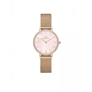 DANIEL WELLINGTON Sieviešu pulkstenis DW00100663 28mm Roze Zelts Nerūsējošā tērauda siets