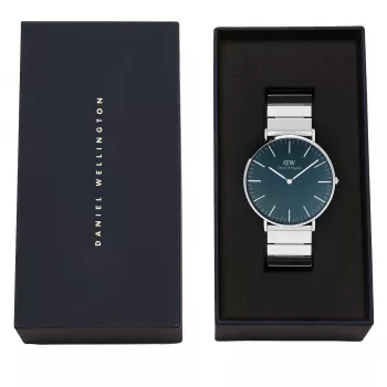 DANIEL WELLINGTON Sieviešu pulkstenis DW00100776 (40mm) - Classic Petite Ashfield - Roze zelta nerūsējošā tērauda sieta