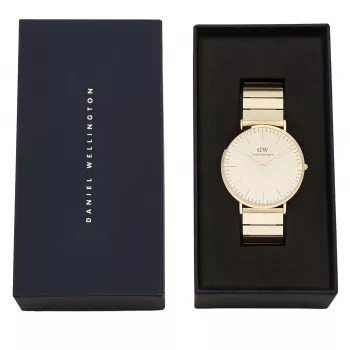 DANIEL WELLINGTON Sieviešu pulkstenis DW00100779 40mm Roze Zelts Melns NATO