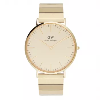 DANIEL WELLINGTON Sieviešu pulkstenis DW00100779 40mm Roze Zelts Melns NATO