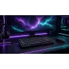 Dark Project ALU81A Terra Nova mehāniskā klaviatūra ar G3MS Moonstone slēdžiem, US ANSI, melna