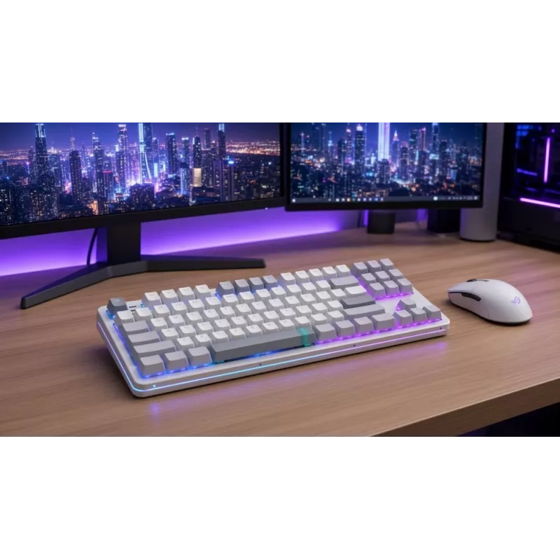 DARK PROJECT ALU87A Daylight mehāniskā klaviatūra, G3MS Zircon slēdži, krievu izkārtojums, alumīnija korpuss, RGB, Hot-Swappable, TKL