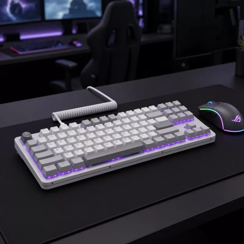 DARK PROJECT ALU87A Daylight mehāniskā klaviatūra, G3MS Zircon slēdži, krievu izkārtojums, alumīnija korpuss, RGB, Hot-Swappable, TKL