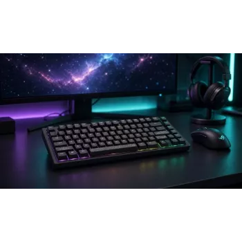 Dark Project Terra Nostra G3MS Moonstone Switch TKL mehāniskā spēļu klaviatūra, US ANSI, melna