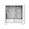 DARKFLASH DS900WS vidējais tornis balts korpuss ar 4 ARGB ventilatoriem