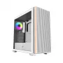 DARKFLASH DS900WS vidējais tornis balts korpuss ar 4 ARGB ventilatoriem