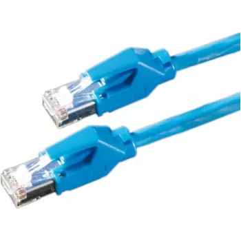 Dätwyler CAT 6 S/FTP patchkabelis, RJ-45 tēviņš uz RJ-45 tēviņš, 5 m, bez halogēniem, zils 21.05.0054