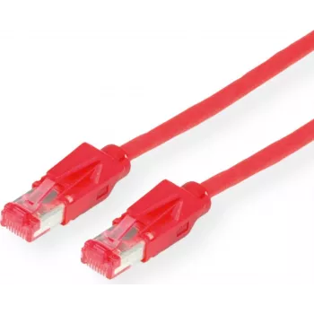 Dätwyler Cat.6 S/FTP savienojuma kabelis, RJ45 uz RJ45, 10 m, bez halogēniem, sarkans