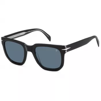 DAVID BECKHAM DB-7118-S-7C5 Vīriešu taisnstūra acetāta saulesbrilles Havana brūnas 52mm