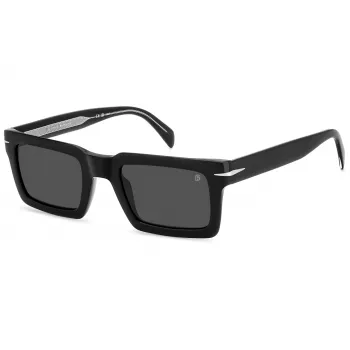 DAVID BECKHAM DB-7126-S-807 Saulesbrilles Vīriešiem - Melns Rāmis Pelēkas Lēcas 51mm