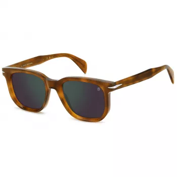 DAVID BECKHAM DB-7133-S-C9B Taisnstūra saulesbrilles Havana Brūna 52mm