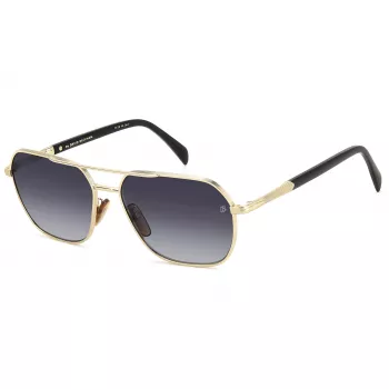 DAVID BECKHAM DB1128GSRHL Vīriešu saulesbrilles Grey Havana rāmis Grey Shaded lēcas 59mm
