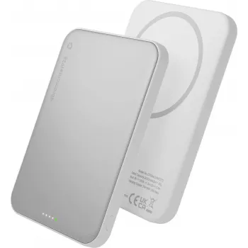 DBRAMANTE 1928 dbramante1928 rechargePowerBank5KWLSlimQi225wWHT Bezvadu ārējais akumulators 5000 mAh Balts