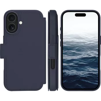 dbramante1928 Lynge Flip Case for Mobile Phone - MagSafe Compatibility - Deep Water - for Apple iPhone 17