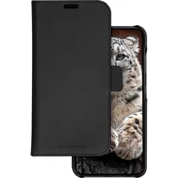 DBRAMANTE1928 Lynge maciņa futrālis Samsung Galaxy A55 5G - pilngrauduma āda, melns LY55GTBL6143