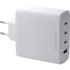 DBRAMANTE1928 Re-Charge GaN sienas lādētājs 140W – 4 pieslēgvietas (3x USB-C, 1x USB-A) – balts