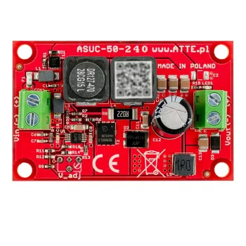 DC/DC pārveidotājs ATTE ASUC-100-AD0-OF 100W 12V 8.3A DIN sliedei