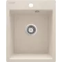 DEANTE 1-Bowl Granite Composite Kitchen Sink, Black, 780x500 mm, Inset Top-Mount