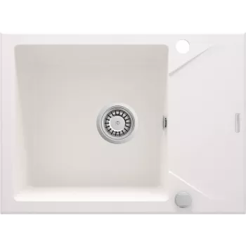 DEANTE 1-Bowl Granite Composite Sink with Drainer - Black (Nero) - 780x440 mm