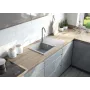 DEANTE ZQZ 511A 1-Bowl Granite Sink with Drainer – Onyx, Fragranite, 620x500mm