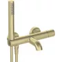 DEANTE Bathtub Faucet with Shower Set – Wall-Mounted Single-Lever Mixer, Chrome, Brass, Ceramic Cartridge, 150 cm Stainless Steel Hose