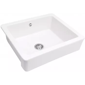 DEANTE Keramikas lauku stila izlietne 1-bļoda Balta 595x470x220 mm