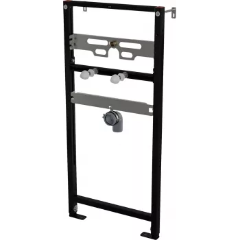 DEANTE SLEĻPUS RĀMIS URINĀLAM - SYSTEM Series, Melns, 500mm Platums, Regulējams Augstums 1150-1350mm