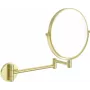DEANTE Cosmetic Mirror on Movable Arm – Double-Sided LED Wall-Mounted Mirror with 1x/3x Magnification, 360° Swivel, IP44 Splash-Proof, Polished Chrome Finish
