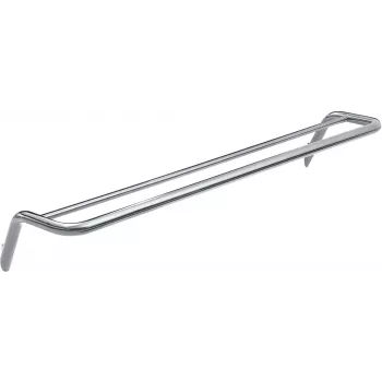 DEANTE Double Towel Rail Wall-Mounted Chrome Osimo Series Power-Loc Adhesive No Drilling