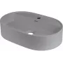 DEANTE Granite Countertop Washbasin ar Faucet Island - Ovāls, Melns, Matēts