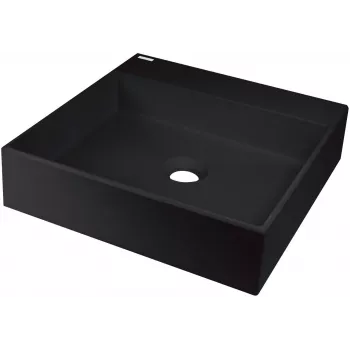 DEANTE Granīta virsmas izlietne ar jaucējkrāna atveri - 400x400 mm - Bēšs
