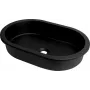 DEANTE Granīta iegremdējamā/iebūvējamā izlietne Titanium Black 460x410 mm