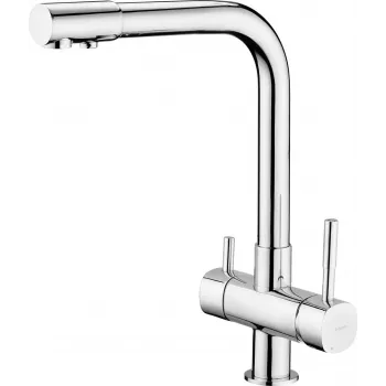 DEANTE virtuves jaucējkrāns ar ūdens filtru BCH_065M - 3-virzienu, pulēts hroms