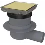 DEANTE Point Drain - Reversible 100x100 mm Stainless Steel Shower Drain