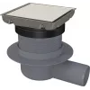 DEANTE Point Drain - Reversible Stainless Steel Shower Drain 150x150mm