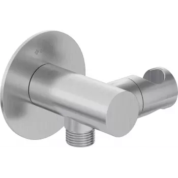 DEANTE Round Angled Connector ar klausules turētāju - RJ11 6P4C Female White