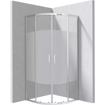 DEANTE Pusapaļa Dušas Kabīne 90x90 cm - Svītru Raksts