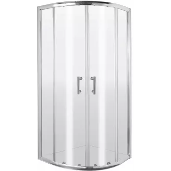 DEANTE Semicircular Shower Enclosure 80 cm, Chrome, Clear Glass
