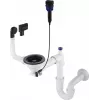 DEANTE Siphon for 1-bowl granite sink - Space-Saver