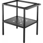 DEANTE Standing Bathroom Console - 66.5x50 cm, Black, Steel, Freestanding