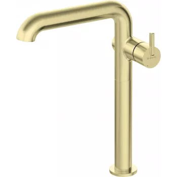 DEANTE Tall Basin Mixer with Rectangular Spout, Black Matte