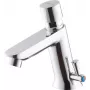 DEANTE Timed Washbasin Mixer with Temperature Control - Without Closing the Drain, Chrome