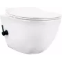 DEANTE Toilet with Bidet Function - with Mixer Tap, Floor-Standing, Dual Flush, White