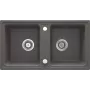 DEANTE ZQZ T203 2-Bowl Granite Composite Sink with Drainer - Beige
